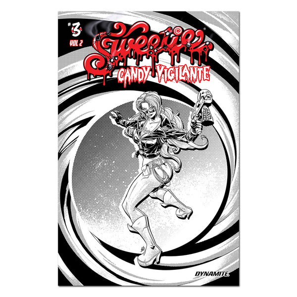 Sweetie Candy Vigilante Volume 2 Issue #3 Cover K Incentive Yonami Line Art