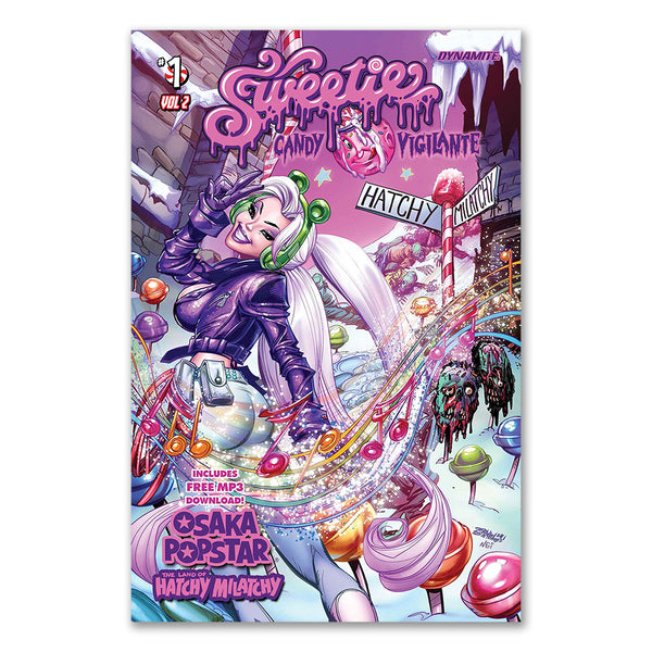 Sweetie Candy Vigilante Vol 2 Issue #1 METAL Cover K Variant Osaka Popstar Hatchy Milatchy