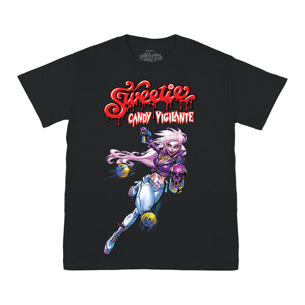 SWEETIE: “JAWBREAKER” BLACK TEE