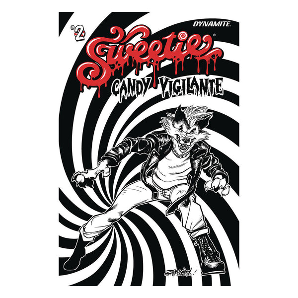 Sweetie Candy Vigilante Issue #2 Cover K (Incentive Jeff Zornow Candy Wolf Line Art Cover)